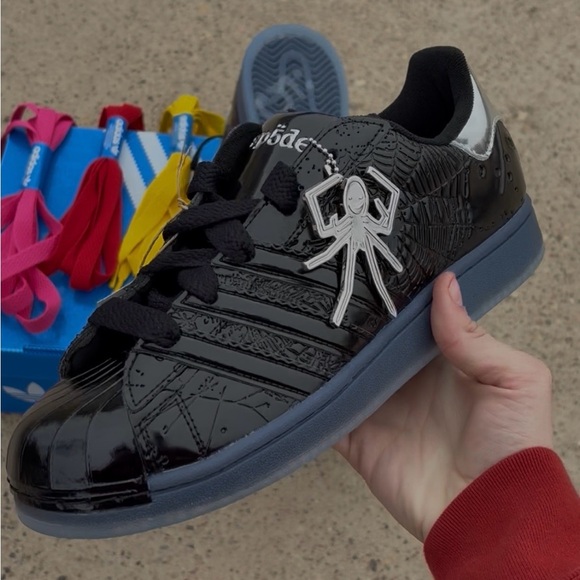 Adidas X Sp5der Black superstars